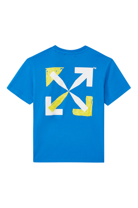 Logo Print Arrow Motif T-Shirt